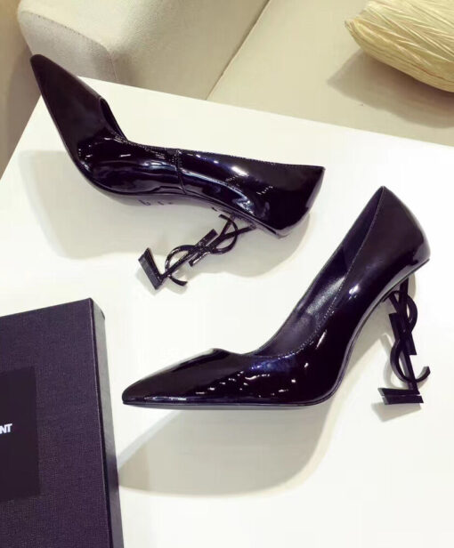 Replica YSL Saint Laurent Pointed high heels Black 4