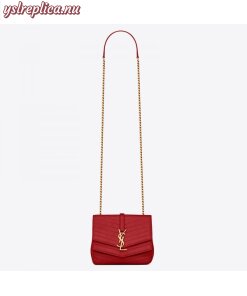 Replica YSL Fake Saint Laurent Small Sulpice Bag In Red Matelasse Leather