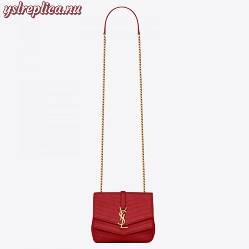 Replica YSL Fake Saint Laurent Small Sulpice Bag In Red Matelasse Leather