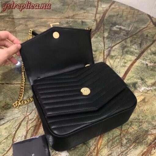 Replica YSL Fake Saint Laurent Small Sulpice Bag In Black Matelasse Leather 5