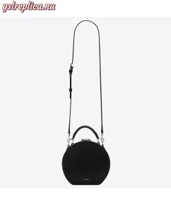 Replica YSL Fake Saint Laurent Black Mica Hot Box Bag