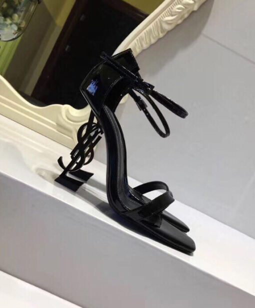 Replica YSL Saint Laurent Women's Opyum Sandals With Black Heel 4