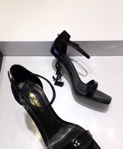 Replica YSL Saint Laurent Women's Opyum Sandals With Black Heel 8