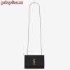 Replica YSL Fake Saint Laurent Small Kate Bag In Fog Grained Leather 9