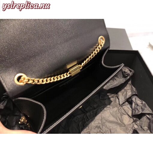 Replica YSL Fake Saint Laurent Small Kate Tassel Bag In Black Grained Leather 7