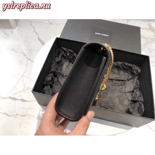 Replica YSL Fake Saint Laurent Medium Kate Bag With Tassel In Black Grained Leather 4