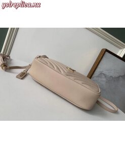Replica YSL Fake Saint Laurent Lou Camera Bag In Light Pink Leather 2
