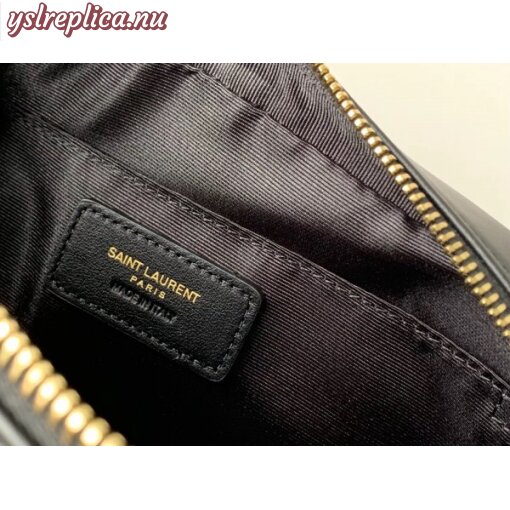 Replica YSL Fake Saint Laurent Lou Camera Bag In Black Leather 8