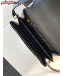 Replica YSL Fake Saint Laurent Le Maillon Bag In Black Calfskin 2