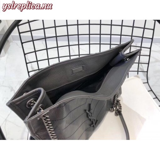 Replica YSL Fake Saint Laurent Medium Niki Shopping Bag In Storm Leather 4