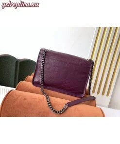 Replica YSL Fake Saint Laurent Medium Niki Bag In Prunia Crinkled Leather 2