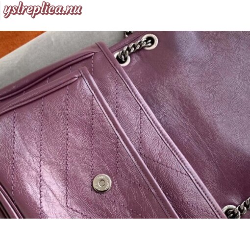 Replica YSL Fake Saint Laurent Medium Niki Bag In Prunia Crinkled Leather 8