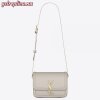Replica YSL Fake Saint Laurent Baby Niki Chain Bag In Storm Gray Crinkled Leather 9