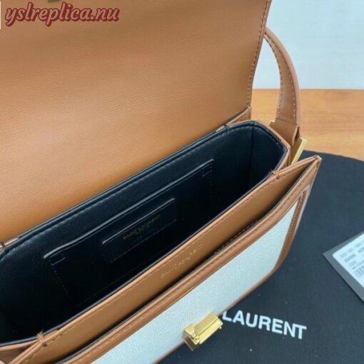 Replica YSL Fake Saint Laurent Solferino Small Bag In Canvas with Calfskin 9