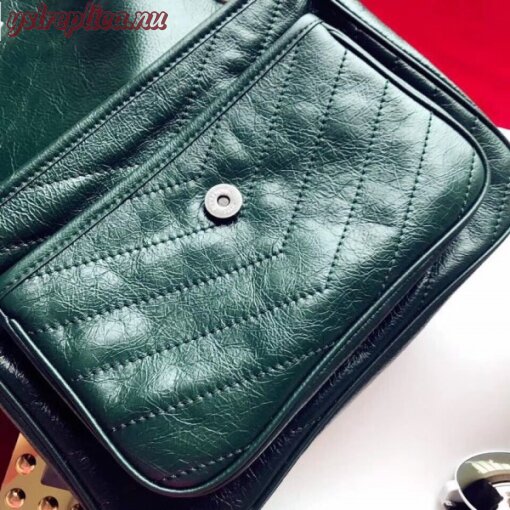 Replica YSL Fake Saint Laurent Medium Niki Bag In Turquoise Vintage Leather 4