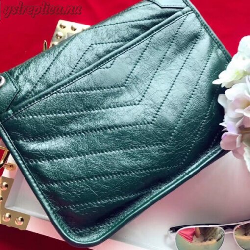 Replica YSL Fake Saint Laurent Medium Niki Bag In Turquoise Vintage Leather 6