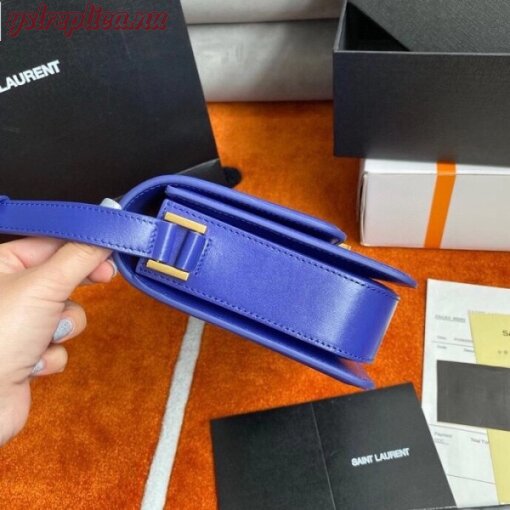 Replica YSL Fake Saint Laurent Solferino Medium Bag In Blue Box Calfskin 5