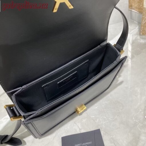 Replica YSL Fake Saint Laurent Solferino Medium Bag In Black Calfskin 5
