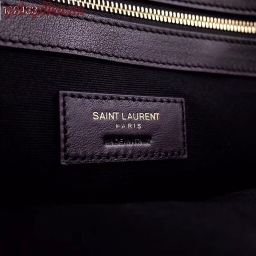 Replica YSL Fake Saint Laurent Black Manhattan Medium Shopping Bag 5