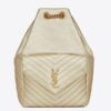 Replica YSL Fake Saint Laurent Joe Backpack In Gold Lame Leather