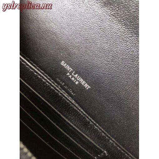 Replica YSL Fake Saint Laurent Kate Belt Bag In Lame Leather 7