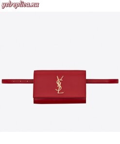 Replica YSL Fake Saint Laurent Red Kate Belt Bag