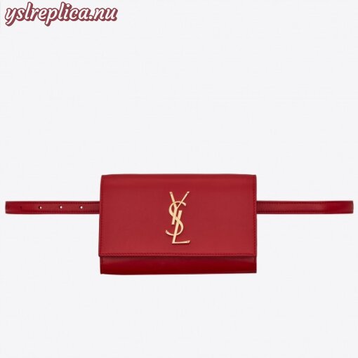 Replica YSL Fake Saint Laurent Red Kate Belt Bag