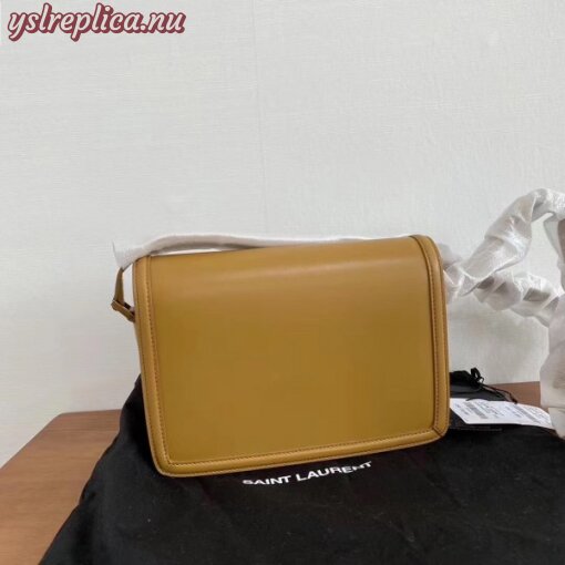 Replica YSL Fake Saint Laurent Solferino Medium Bag In Brown Box Calfskin 7
