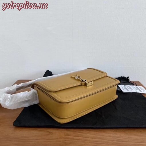 Replica YSL Fake Saint Laurent Solferino Medium Bag In Brown Box Calfskin 8