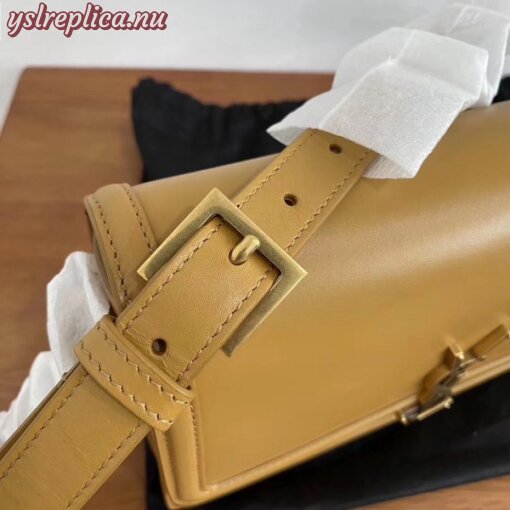 Replica YSL Fake Saint Laurent Solferino Medium Bag In Brown Box Calfskin 12