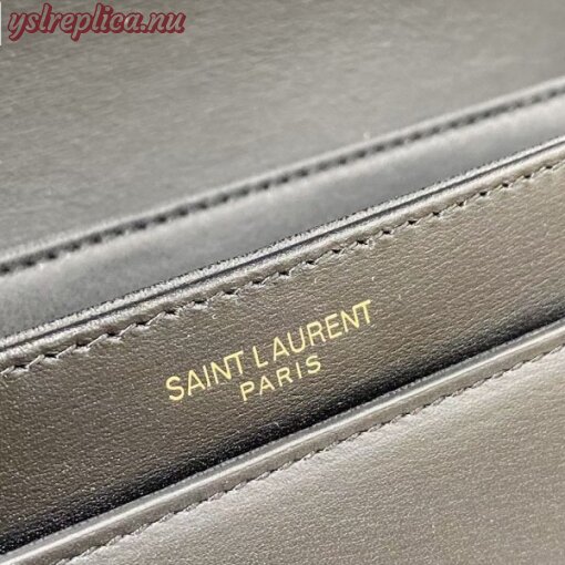 Replica YSL Fake Saint Laurent Solferino Medium Bag In Black Calfskin 7