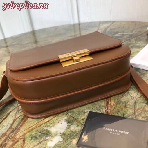 Replica YSL Fake Saint Laurent Betty Satchel In Camel Smooth Leather 3