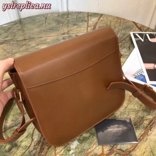 Replica YSL Fake Saint Laurent Betty Satchel In Camel Smooth Leather 8