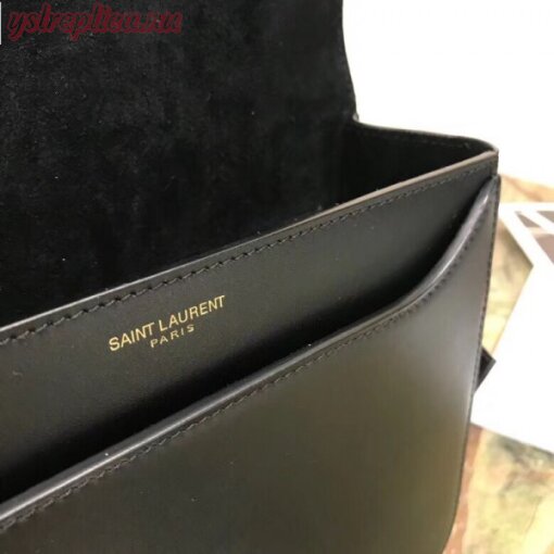 Replica YSL Fake Saint Laurent Betty Satchel In Black Smooth Leather 6