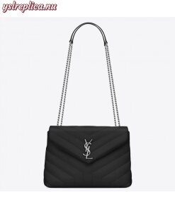 Replica YSL Fake Saint Laurent Black Small Loulou Chain Bag