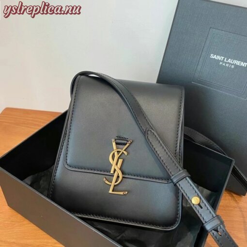 Replica YSL Fake Saint Laurent Kaia North South Bag In Black Leather 2