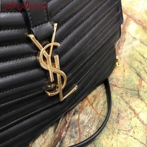 Replica YSL Fake Saint Laurent Medium Sulpice Bag In Black Matelasse Leather 5