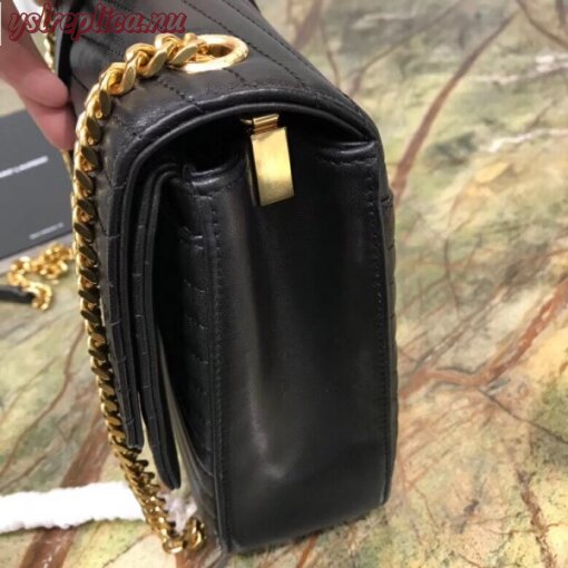 Replica YSL Fake Saint Laurent Medium Sulpice Bag In Black Matelasse Leather 6
