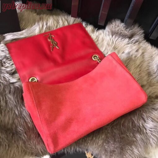 Replica YSL Fake Saint Laurent Kate Medium Reversible Eros Red Bag 4