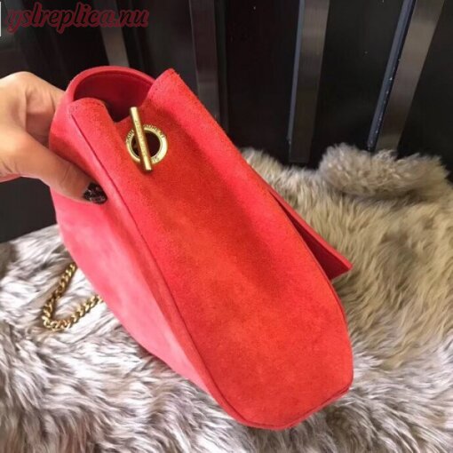 Replica YSL Fake Saint Laurent Kate Medium Reversible Eros Red Bag 5