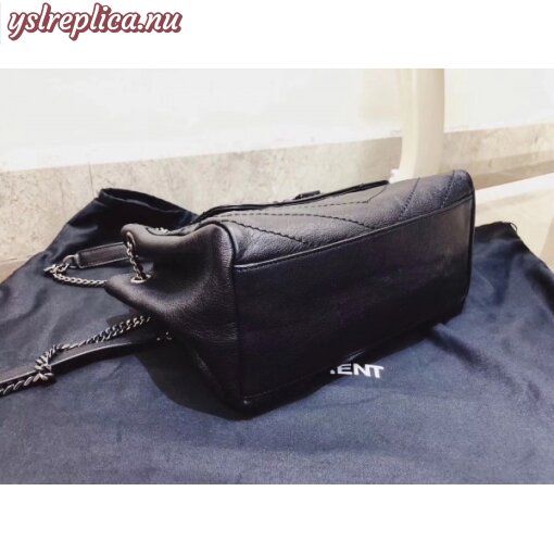 Replica YSL Fake Saint Laurent Small Nolita Bag In Black Vintage Leather 5