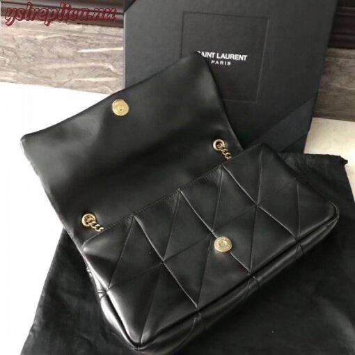 Replica YSL Fake Saint Laurent Medium Jamie Bag In Black Patchwork Leather 4
