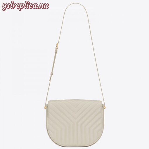 Replica YSL Fake Saint Laurent Joan Satchel In White Y Quilted Leather