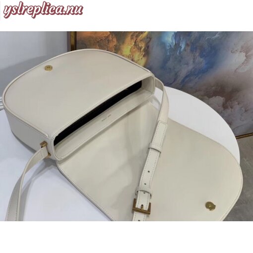 Replica YSL Fake Saint Laurent Joan Satchel In White Y Quilted Leather 2