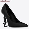 Replica YSL Fake Saint Laurent Opyum 110 pumps In White Patent Leather 9