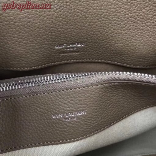 Replica YSL Fake Saint Laurent Small Sac de Jour Souple Bag In Taupe Grained Leather 5