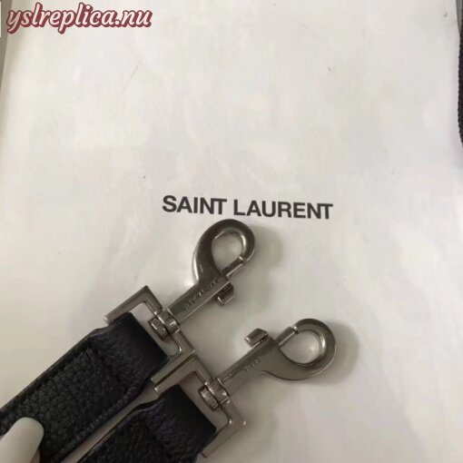 Replica YSL Fake Saint Laurent Baby Sac de Jour Souple Bag In Black Grained Leather 2