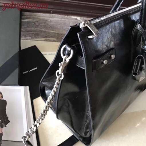 Replica YSL Fake Saint Laurent Sac De Jour Souple 36 Duffle Bag In Black Moroder Leather 2