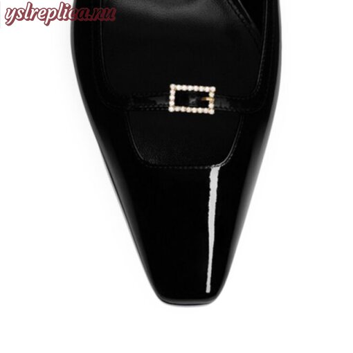 Replica YSL Saint Laurent Blade Slingback Pumps In Patent Leather 3