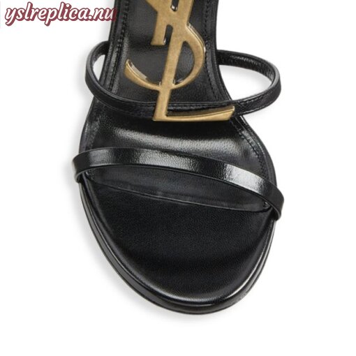 Replica YSL Saint Laurent Cassandra Leather Sandals 4